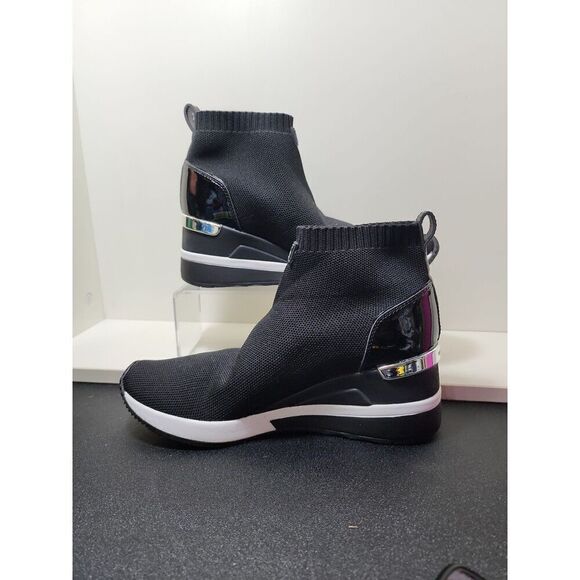 MICHAEL Michael Kors Skyler Wedge Bootie Sock Sneakers Size 6.5 - Picture 2 of 8